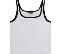FREDDY - Canotta slim fit con bordi a contrasto, Bianco/Nero, M