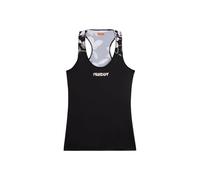 FREDDY - Canotta Sportiva In Tessuto Tecnico Con Inserto Floreale, Donna, Nero, Small