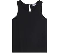 Freddy Canotta Svasata con Ricamo Floreale Nero Donna Extra Small