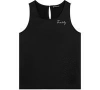 Freddy Canotta Svasata con Ricamo Floreale Nero Donna Small