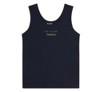 FREDDY Canotta Svasata Donna con Grafica Dorata - Look Casual e Chic - Canotta Donna