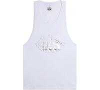 Freddy Canotta Uomo in Cotone Stile Boxe VIS Logo Argento White-Silver Uomo Medium