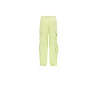 FREDDY - Cargo Pants, Pantaloni Cargo con Doppie Tasche e Coulisse Intermedia, Verde, Medium