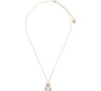 Freddy Collana in acciaio gold con pendente orsetto e strass Gold Donna Unica