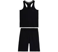 Freddy Completo sportivo in cotone con canotta e bermuda Black Uomo Small