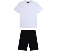Freddy Completo sportivo in cotone con t-shirt e bermuda Bianco Uomo Small