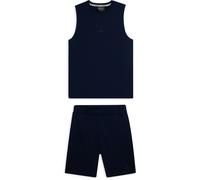 Freddy Completo sportivo in cotone con top smanicato e bermuda Dress Blue Uomo Small