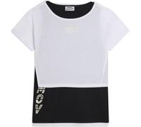 Freddy Completo t-shirt cropped e canotta con stampa perlata Nero-Bianco Donna Medium