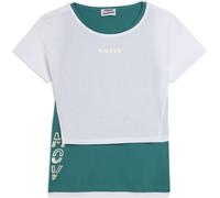 Freddy Completo t-shirt cropped e canotta con stampa perlata Teal Blue-Brilliant White Donna Medium