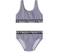 Freddy Costume 2 pezzi bambina con fasce logate Silver Junior 8 Anni