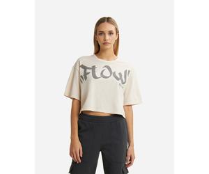 Freddy Crop Big Logo W - T-shirt - Donna - Bianco M