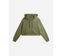 Freddy Felpa corta oversize con zip e cappuccio decorato da ricamo | Freddy XS