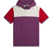 Freddy Felpa a Maniche Corte con Cappuccio design colour block Viola Uomo Small