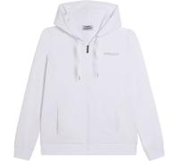 Freddy Felpa Cappuccio con Zip e Logo Bianco Donna Extra Large