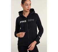 Freddy Felpa cappuccio, zip e logo perlato Nera da Donna XS Nero