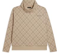 Freddy Felpa comfort fit fantasia all-over con fondo sovrapposto Moonbeam- Dove Check Allover Donna Small