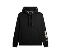 FREDDY - Felpa con Cappuccio E Zip in Cotone Interlock, Uomo, Nero, Small