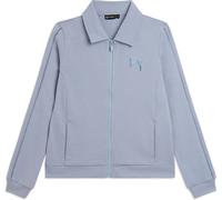 Freddy Felpa con Collo a Camicia, Zip e Dettagli Ricamati Zen Blue Donna Small