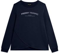 Freddy Felpa con Scollo Girocollo e Fronte a Incrocio Dark Sapphire Donna Extra Small