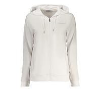 Freddy Felpa Cappuccio con Zip e Logo Bianco Donna Medium