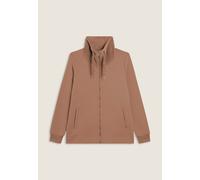 Freddy Felpa con zip e collo alto in velluto Marrone da Donna M Marrone