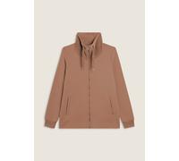 Freddy Felpa con zip e collo alto in velluto Marrone da Donna XL Marrone