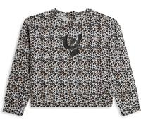 Freddy Felpa cropped bambina animalier con zip posteriore Multicolor Junior 10 Anni