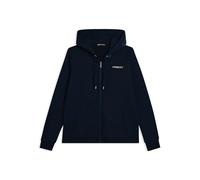FREDDY - Felpa da Donna con Cappuccio, Zip E Fondo Arrotondato, Donna, Blu, Extra Large