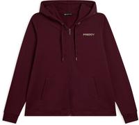 Freddy Felpa da donna con cappuccio, zip e fondo arrotondato Fig Donna Extra Large