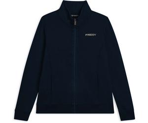 Freddy Felpa da donna zip e collo alto con logo minimal Dark Sapphire Donna Extra Small