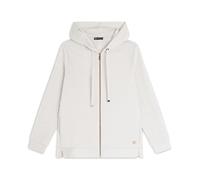 FREDDY - Felpa Donna Comfort con Zip E Cappuccio E Maniche A Trecce, Donna, Beige, Medium