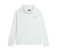 Felpa donna comfort fit con collo a tubo