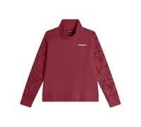 FREDDY - Felpa Donna Comfort Fit con Collo Alto E Maniche Fantasia Floreale, Donna, Rosso, Extra Small