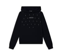 FREDDY Felpa Donna con Cappuccio e Gocce di Strass - Logo Busto