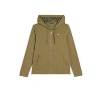 FREDDY Felpa Donna con Cappuccio e Zip in Jersey Stretch Dettagli Animalier e Tasche Interne