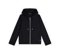 Freddy Felpa con cappuccio ricamato e zip Nero Donna Large