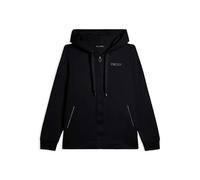 Freddy Felpa sportiva da donna cappuccio e zip con strass bicolore Nero Donna Large