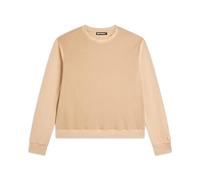 FREDDY - Felpa Donna Girocollo in Jersey con Tessuto Waffle, Donna, Marrone, Small