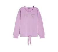 FREDDY Felpa Donna Girocollo, Logo Borchiato, Dettagli Glamour
