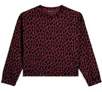 FREDDY - Felpa Donna Leopardata Girocollo, Donna, Animalier, Extra Small
