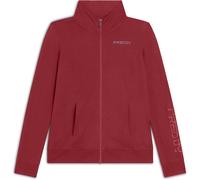 FREDDY - Felpa Donna Zip E Collo Alto Regular Fit con Logo Ricamato, Donna, Rosso, Extra Small