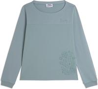 Freddy Felpa Girocollo con Ricamo Floreale Azzurro Donna Medium