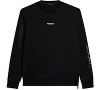 Freddy Felpa girocollo con zip laterale e stampe sulle maniche Jet Black Uomo Extra Large