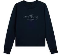 Freddy Felpa girocollo in viscosa con strass Dark Sapphire Donna Small