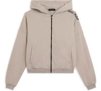 Freddy Felpa oversize cropped con zip e stampa Flow Crystal Gray Donna Medium