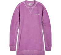 Freddy Felpa oversize tinta a freddo con inserti in rib Mulberry Cold Dyed Donna Small