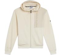 Freddy Felpa Oversize Zip con Cappuccio e Tasche Zip White Swan Uomo Medium