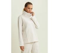 Freddy Felpa svasata con collo alto effetto tricot Bianca da Donna S Bianco