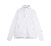 FREDDY Felpa Zip Donna con Cappuccio e Dettagli Floreali Fondo Asimmetrico e Logo Training