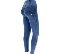 Freddy Jeggings push up WR.UP® 7/8 superskinny vita alta con zip Clear Jeans-Yellow Seams Donna Extra Large